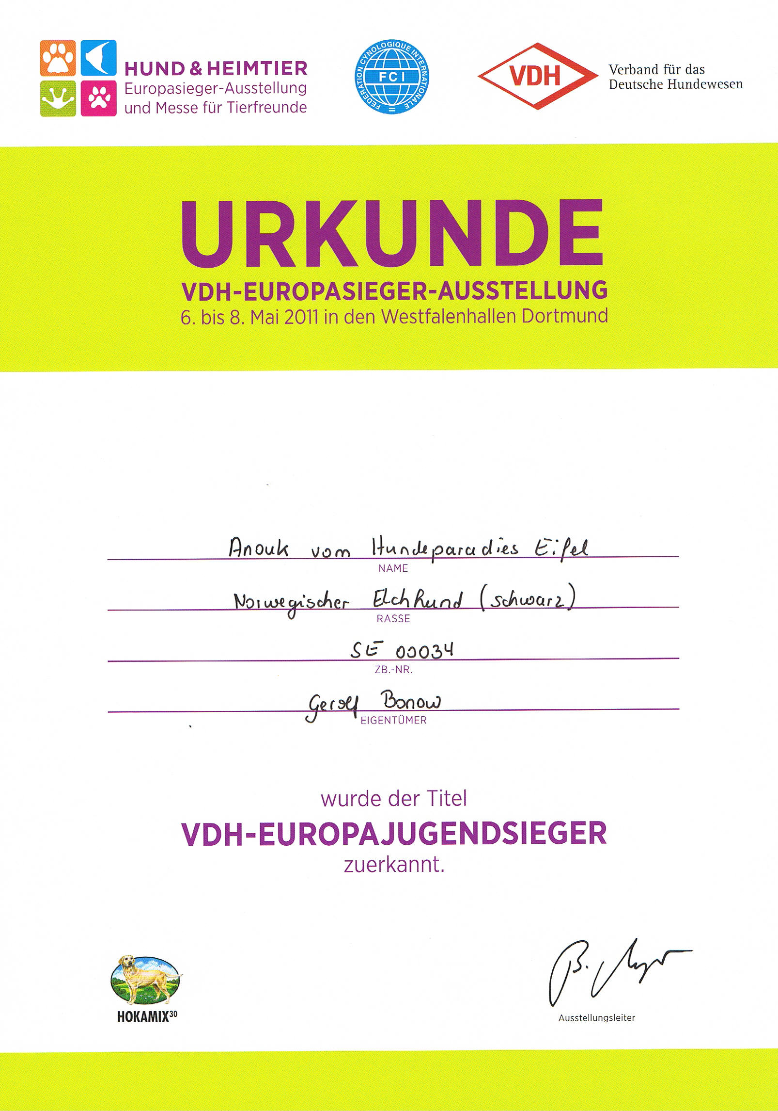 VDH-Europajugendsieger